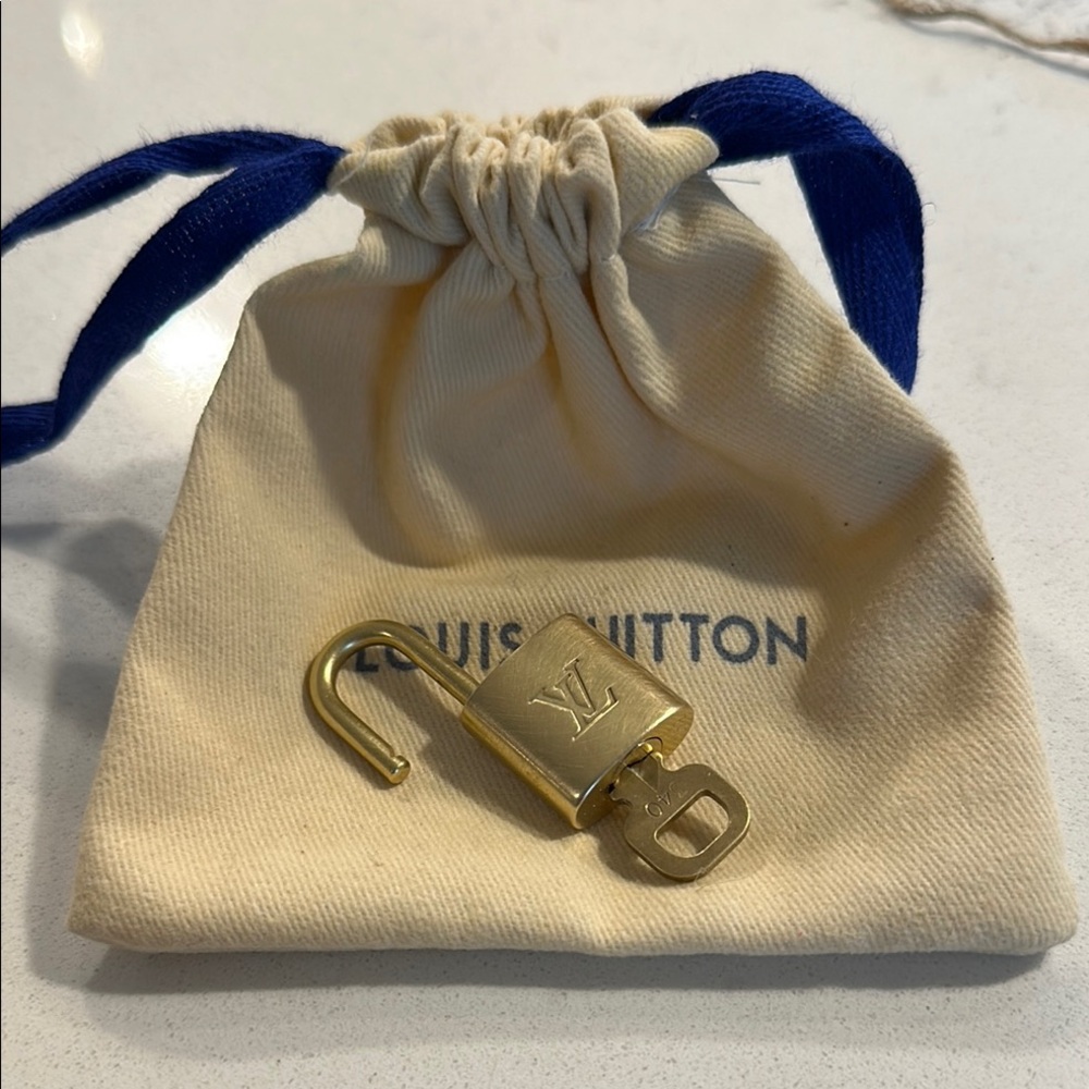Louis Vuitton Gold Lock & Key #340